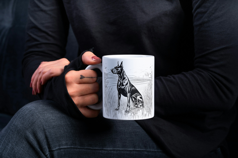 Taza Doberman