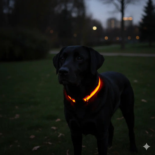 Collar LED / Carga USB Previene extravios